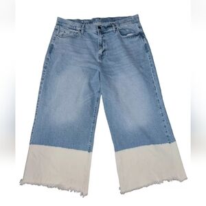 anaSize 8 high rise wide leg crop jeans